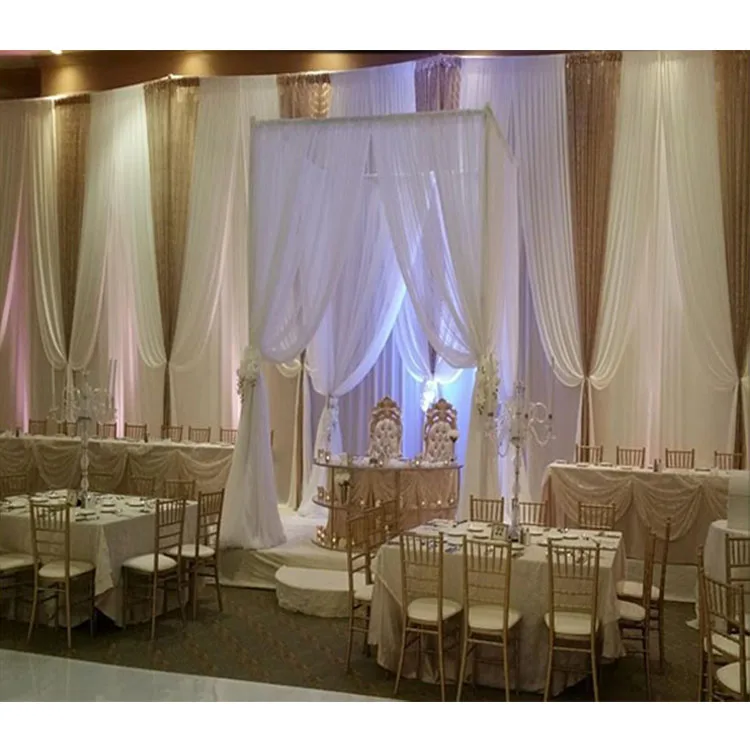 Wholesale Pipe And Drape Set For Wedding Backdrop Square Base