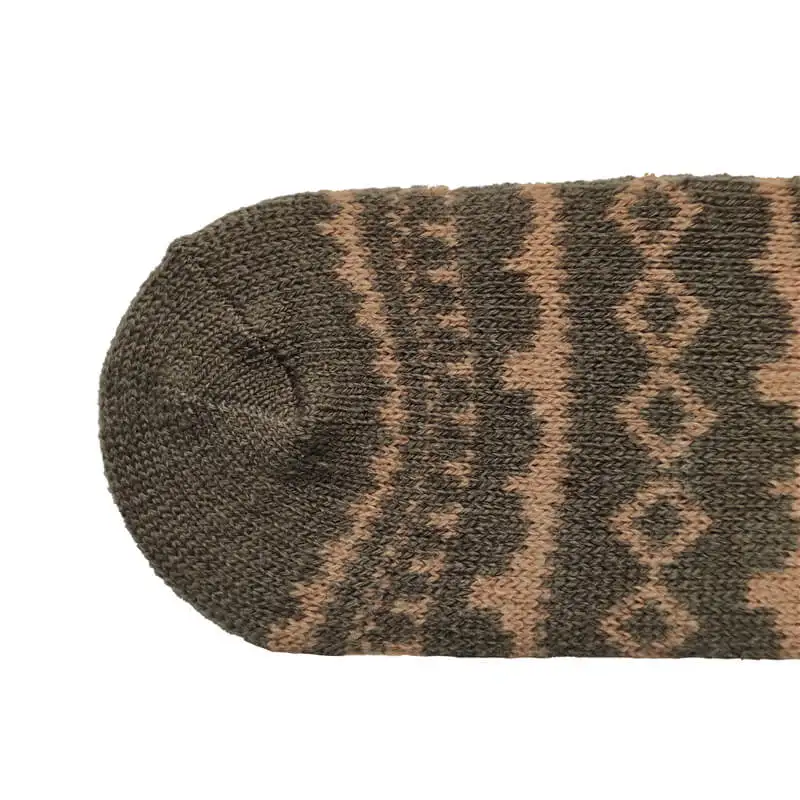 Mens Knee High Thick Warm Thermal Wool Cushioned Work Boot Socks With Nordic Patterns Buy Mens