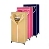 Portable cheap student non-woven fabric wardrobe,easily assembled fabric wardrobe made in china