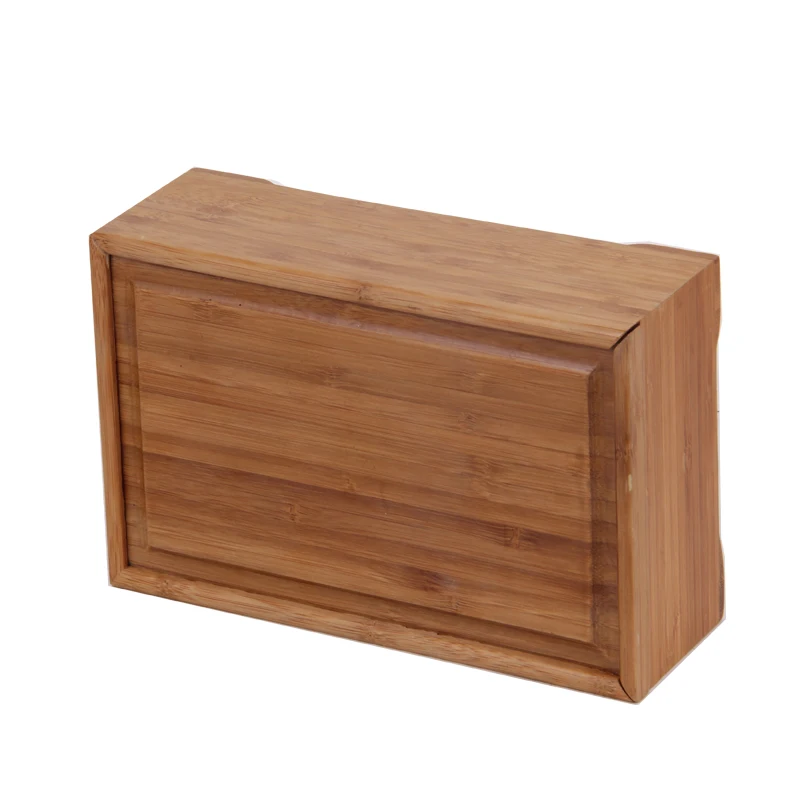 
Harwoo custom solid wood bamboo gift box display packing case with slid lid 