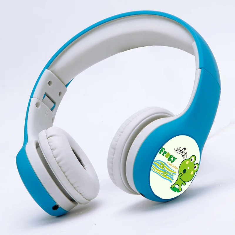 

Wholesale headset wireless headphone on ear Ergonomics Design on ear kids Headset, Blue,purple or more colors