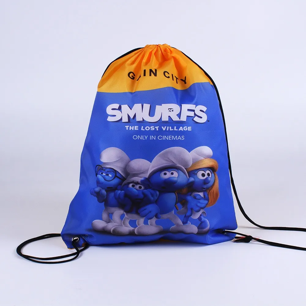 Heat Sublimation Full Color Printing Promotional Nylon Drawstring Gift