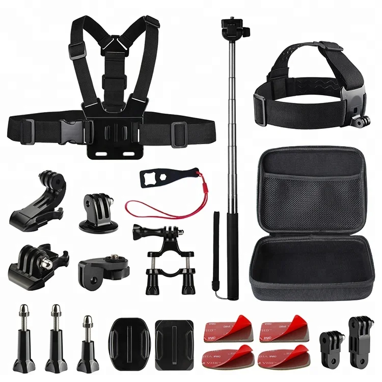 

Cheap sport camera accessory Kit Go pro Accessories set for go pro hero7/6/5 Black