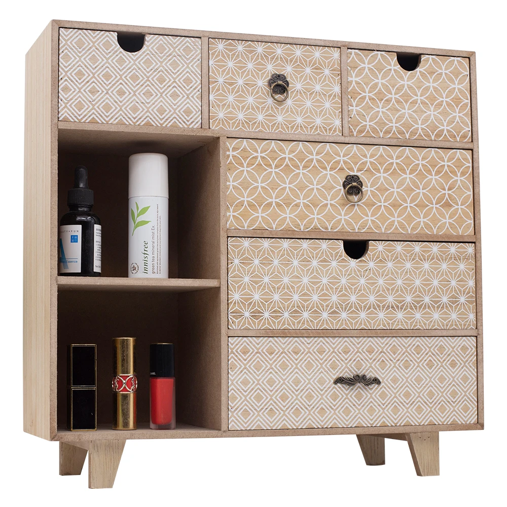 
Simple Home Small Wood Desk Office Filing Cabinet 