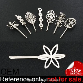 Manufacture Customized Small French Plain Metal Hair Clips Hair