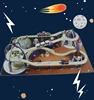 New Large Space Express Kids Play Set Wooden Railway Toy