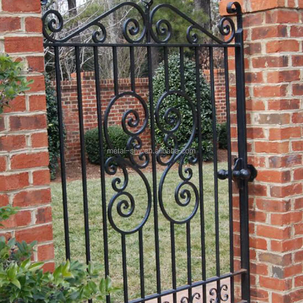 Wrought Iron Modern House Iron Garden Gate Design For Metal Gates - Buy ...