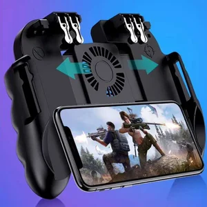 H9 Mobile Game Controller Joystick L2R2 Cooling Fan Gamepad With Battery Joypad Handle Controller 4 in 1