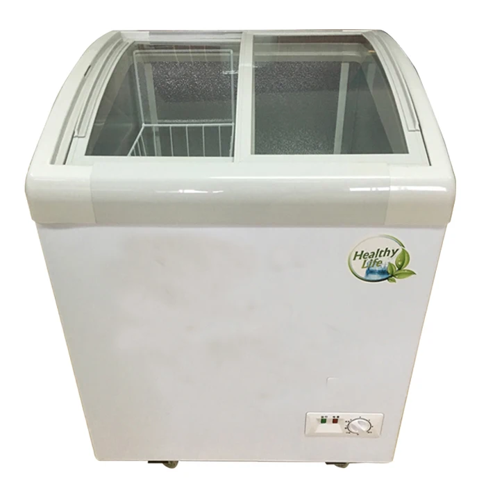 12v Dc Solar Mini Chest Freezer Top Open Commercial Vertical Chest