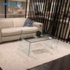 Transparent Acrylic U Shape Clear Plastic Nesting Coffee Table