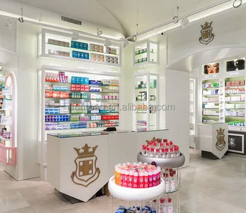 Pharmacy White Wooden Wall Cabinet With Led Lights And Gl White Wooden Wall Cabinet