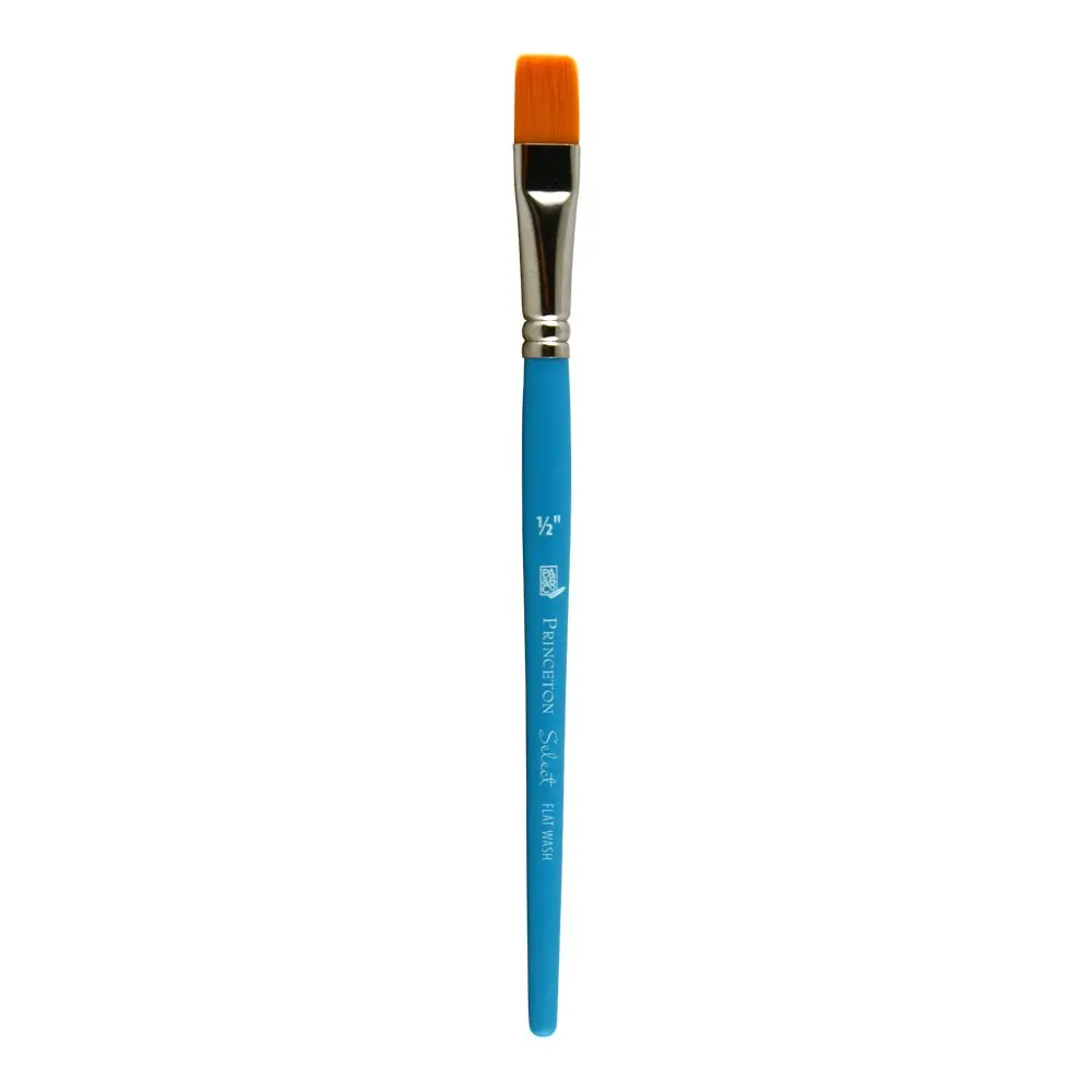 Princeton Artist Brush Select Synthetic Brush Flat Wash 1/2" Width