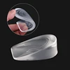 transparent foot pad silicone heel elastic care half insole cushion insole height increase of 0.8 / 2 / 3CM