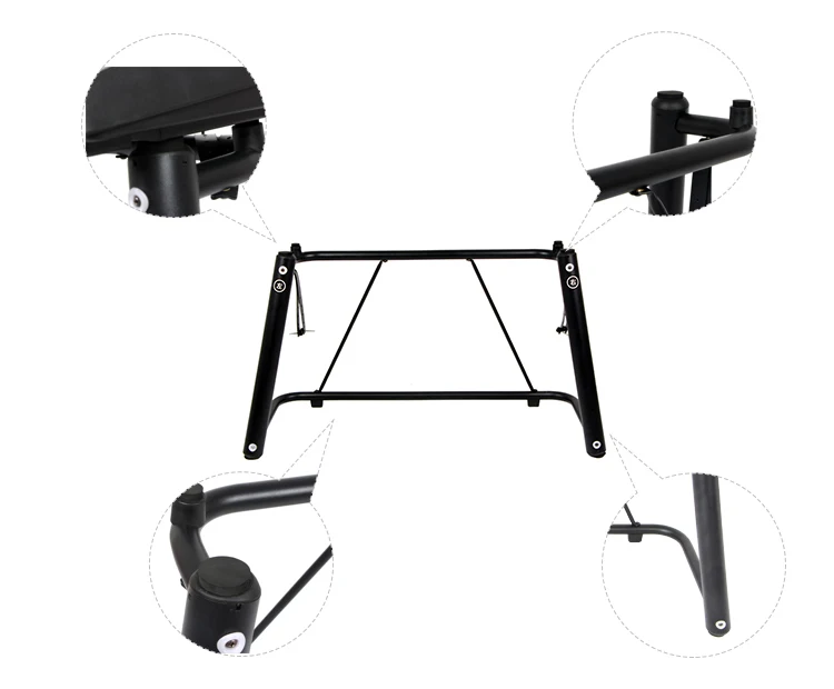 Hebikuo Q98 Custom Music Digital Piano Keyboard Stands,Desktop Music