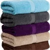 100% combed cotton solid color dobby border bath towels