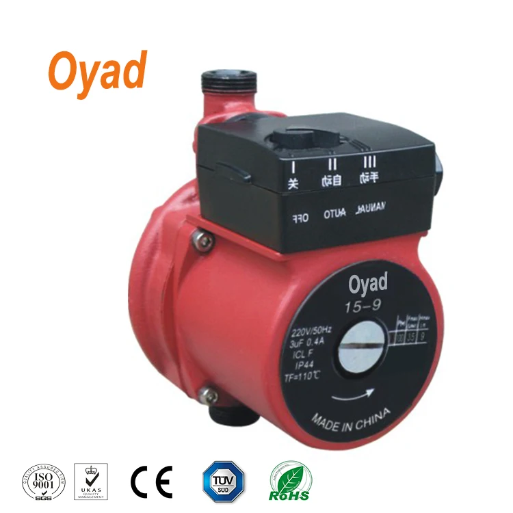 inline hot water booster pump