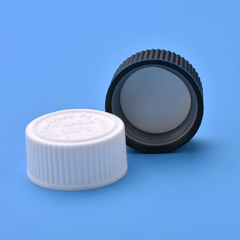 Plastic Dispensing Bottle Medicine Screw Caps 28mm Child Proof Cap