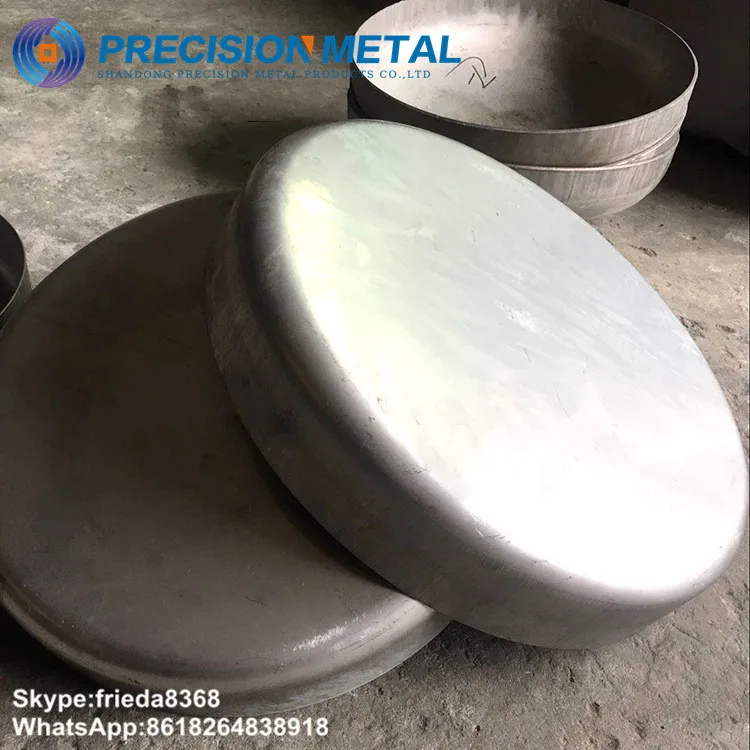 Flat bottom dish head can cover for pressure vessel head and boiler