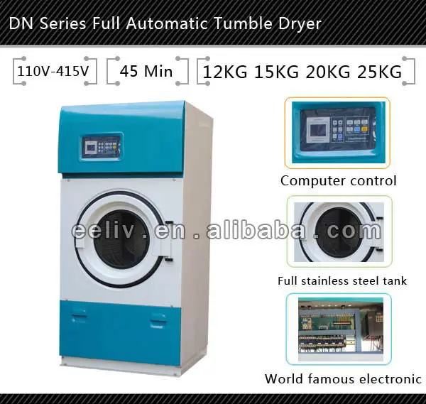 20kg Commercial Industrial Professional Gas Dryer Used For Laundry