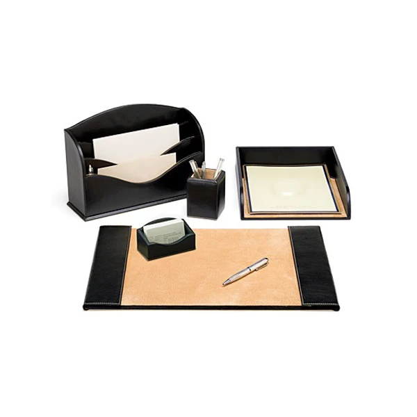 Men Office Business Luxury Desk Accessories Leather Chairman Desk