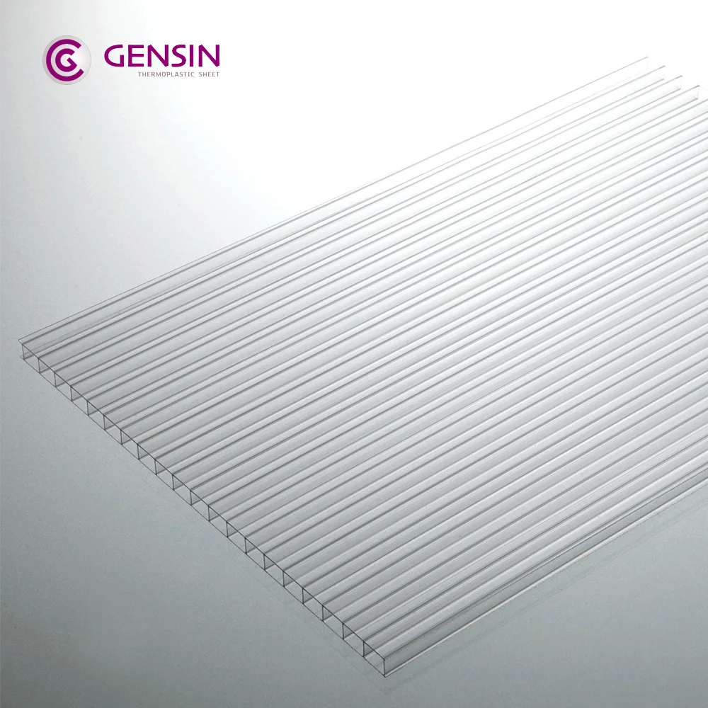 
High quality 4mm 6mm 8mm 10mm 2wall clear polycarbonate sheet 