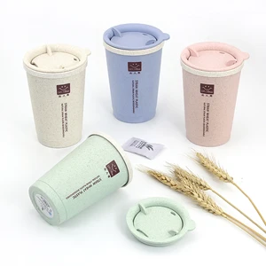 Image of wholesale gift custom portable office milky teadouble-layer coffee cup mug water bottle
