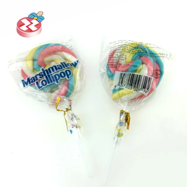 11g Big Size Twisted Marshmallow Lollipop In Box Buy Twisted Marshmallow Lollipop,Mix Fruit