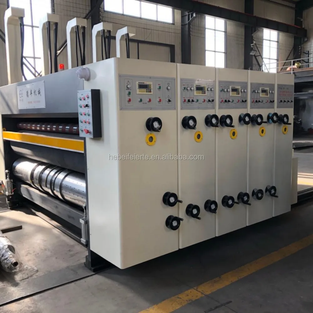 Corrugated Cardboard Printing Die Cutting Machine / Fast Speed