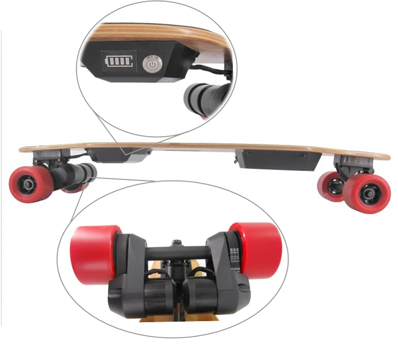 24v 1800w Electric Skateboard Dual Motor For Electric Skateboard ...
