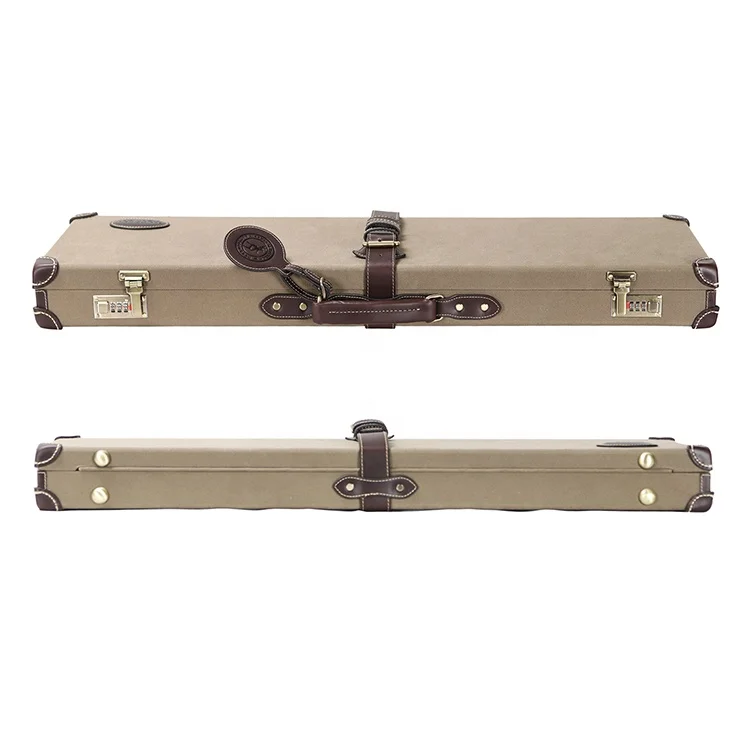 

Shotgun accessories hunting equipment canvas gun case display case, Khaki/tan