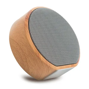 Portable Wood Grain Stereo Mini Wireless Speaker