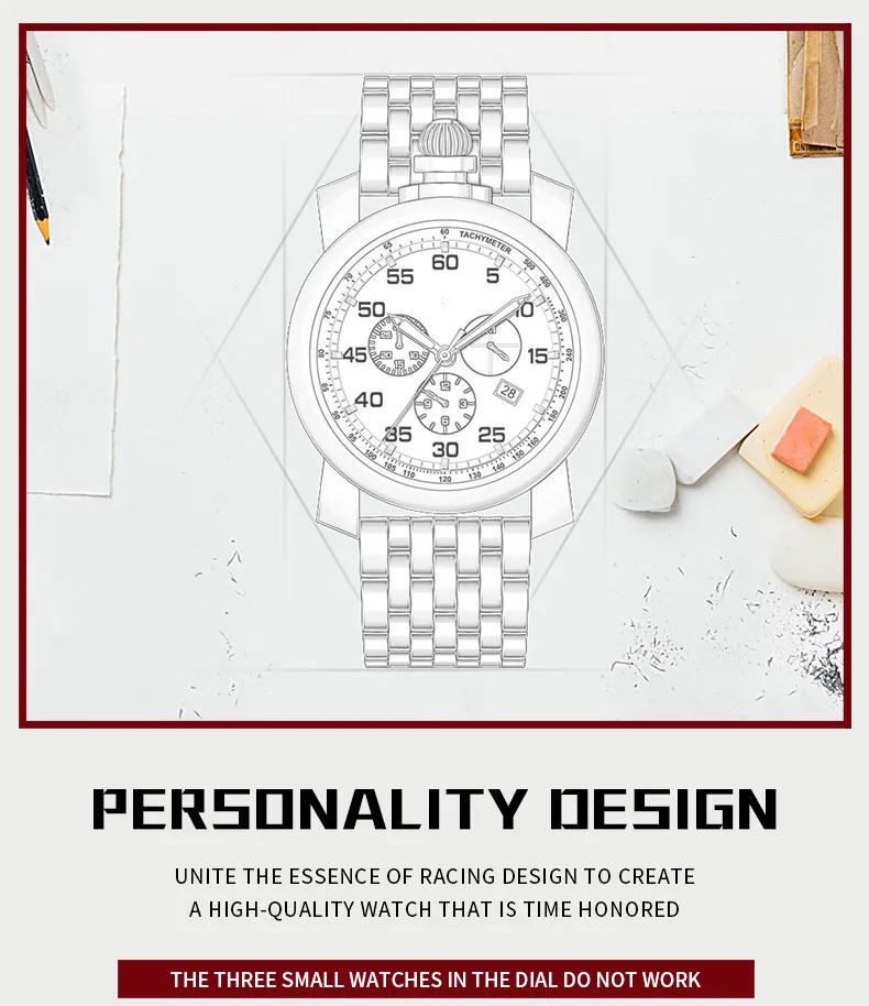 multicolor stainless steel watch