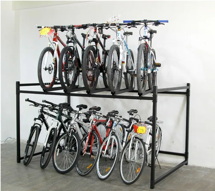 two tier bike storage