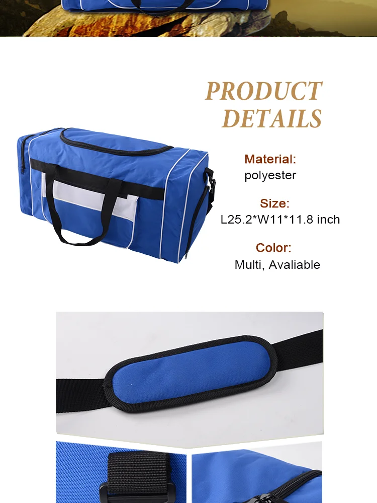 BSCI Sedex 4P Promotion Men Sport duffel Polyester Travel Bag PT-TB01