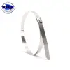 11.8 Inches Stainless Steel Exhaust Wrap Multi-Purpose Locking Cable Metal Zip Ties