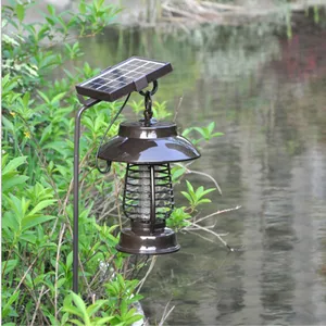 Image of YF-159 Outdoor and Indoor Garden Lamp Rechargeable Light-Control Lamp UV Led Solar Insect Killer