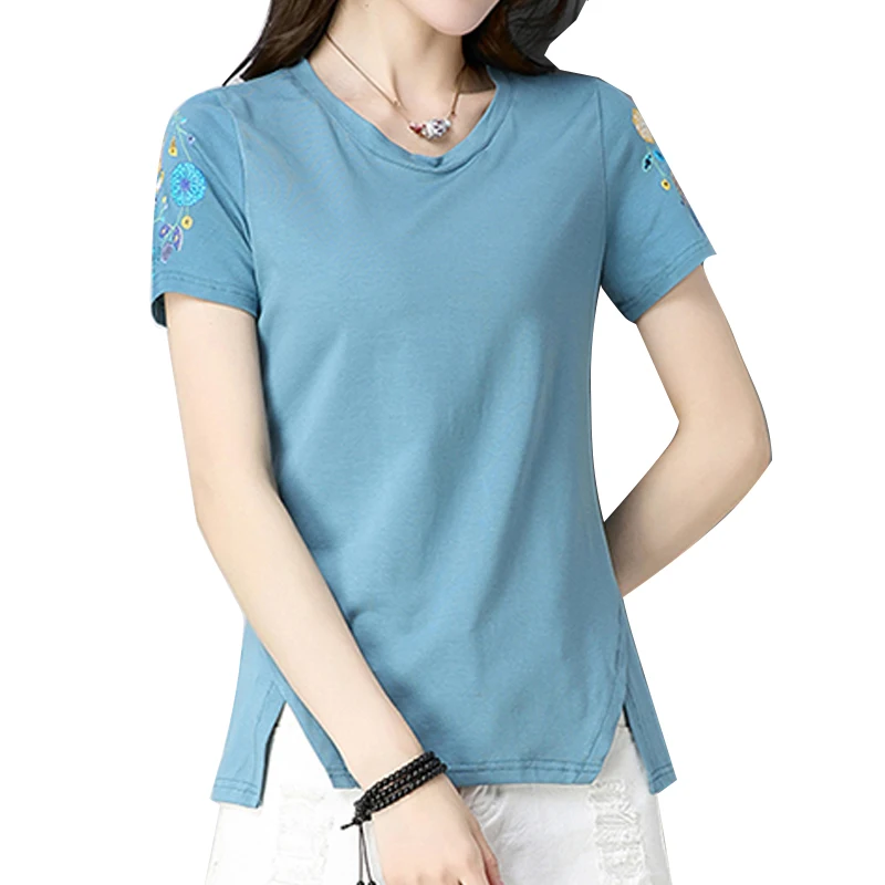 

Fashion T shirt Women Casual Cheap Custom Cotton Tshirt for Girl, Red;yellow;blue