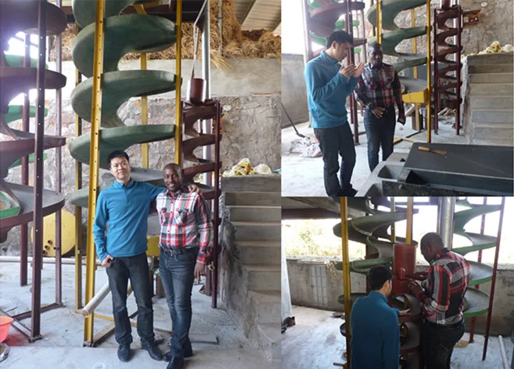 Spiral Concentrator for Gold Extraction Process Method