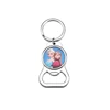Bottle opener metal and aluminum sheet material sublimation blank key chain for printing picture