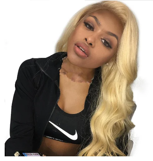 

New Star Hair 613 Blonde Full Lace Wig Body Wave Brazilian 100% Human Remy Hair Pre Plucked Hairline 130% Density Lace Wigs