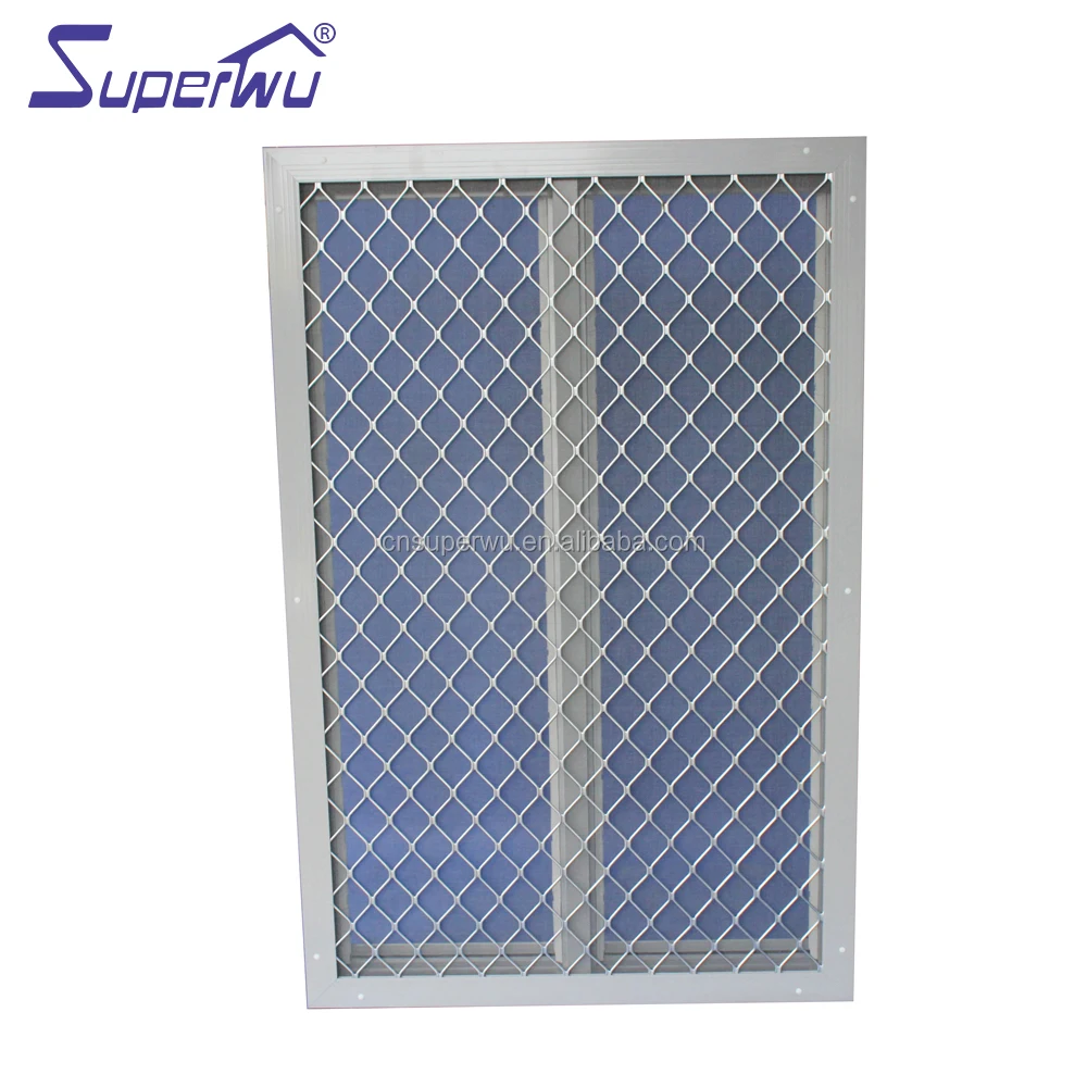 Aluminum glass billowing shade louvers windows with security grill