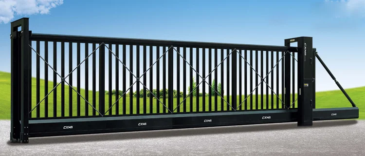 工业电动自动悬臂滑动主门