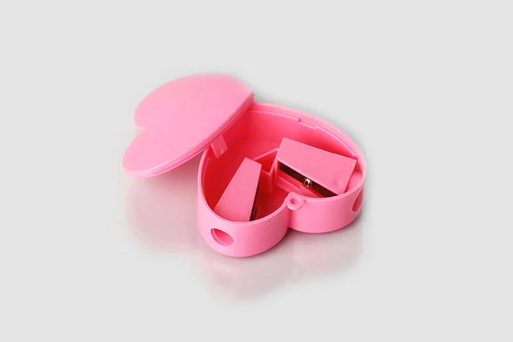 Heart Shape Mini Personalized Pencil Sharpener For Eyebrow Pencil Buy