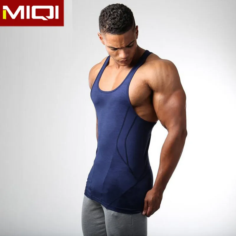 
Custom Male Fitness Apparel Sleeveless Sports Gym Clothes Wholesale Active Wear Men Stringer Tank Top Workout Gym Vest 