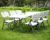 plastic fold-up trestle table
