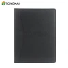 Professional Business Portfolio Padfolio Cheap PVC Zipper Bag Folder Document Case Organizer A4 PU Leather