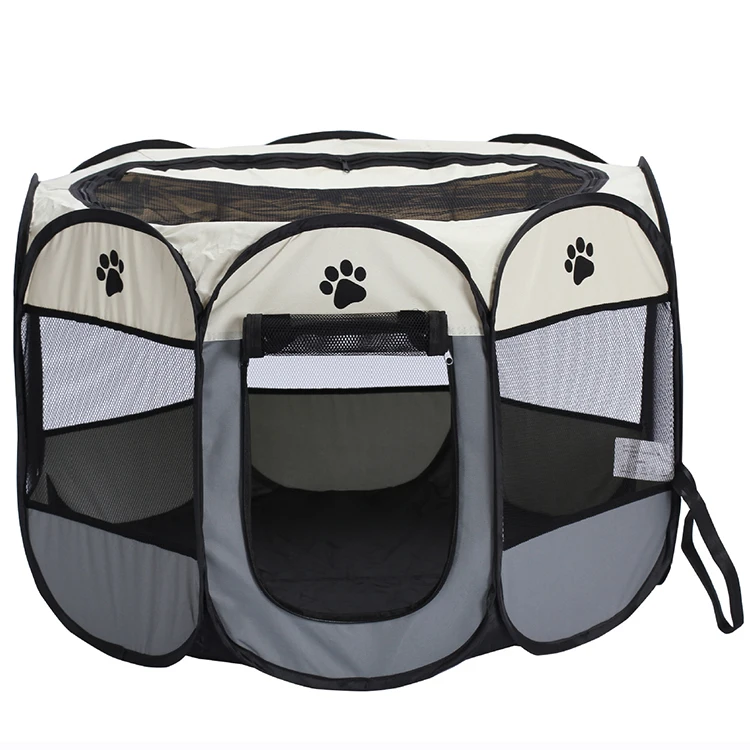 

Dropshipping  size 36" Folding Pet Carrier Tent Playpen Dog Cat Fence Cage Puppy Kennel mesh open cover pet playpen, Multycolor