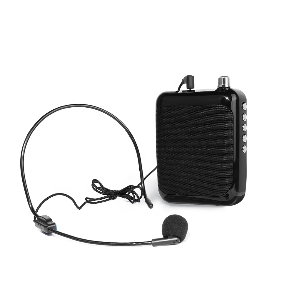 

High-quality external audio amplifier speakers for tour guide, Black pink gold