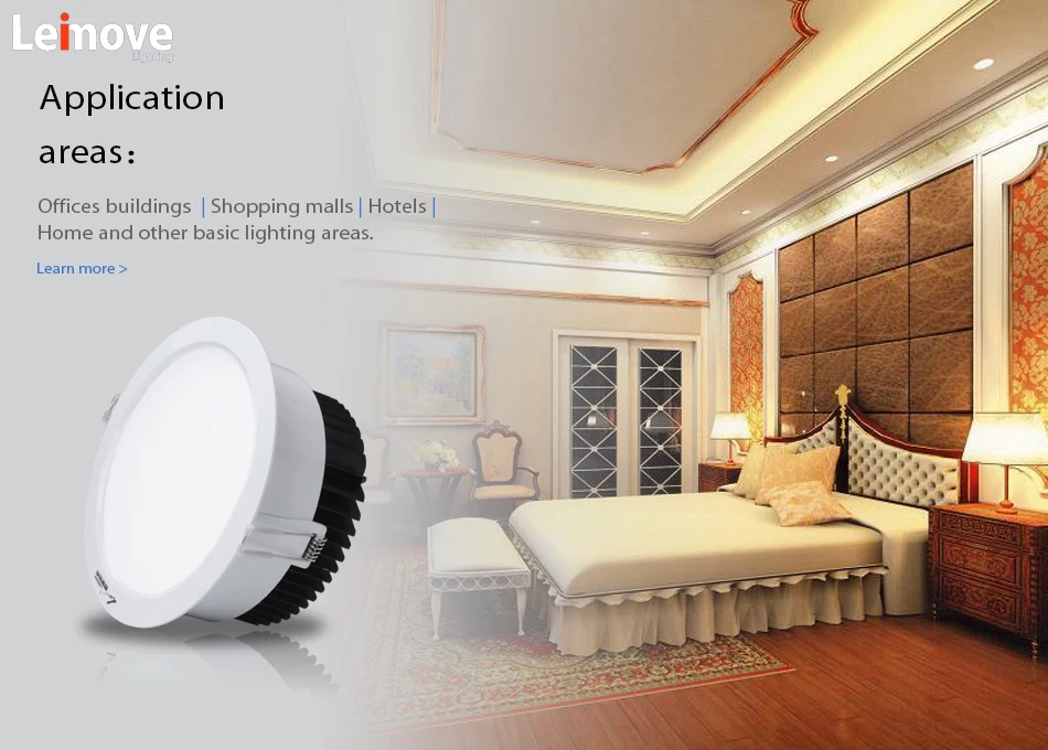 NEW Design 220v recessed ip44 rohs 15w led downlight