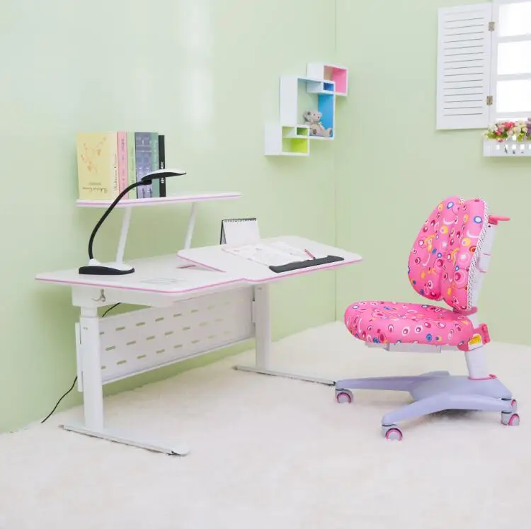 Sit to Stand Height Adjustable Table with Chairs for Kid Study Desks